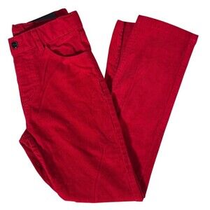 Jacadi Paris Pants Girls Size 10 Ankle Corduroy Slim Straight Stretch